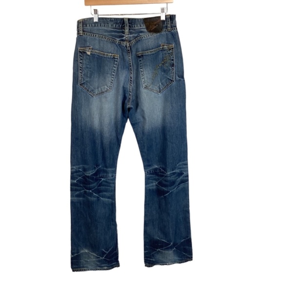 Ed Hardy distressed jeans size 33 X 34 - Picture 5 of 8